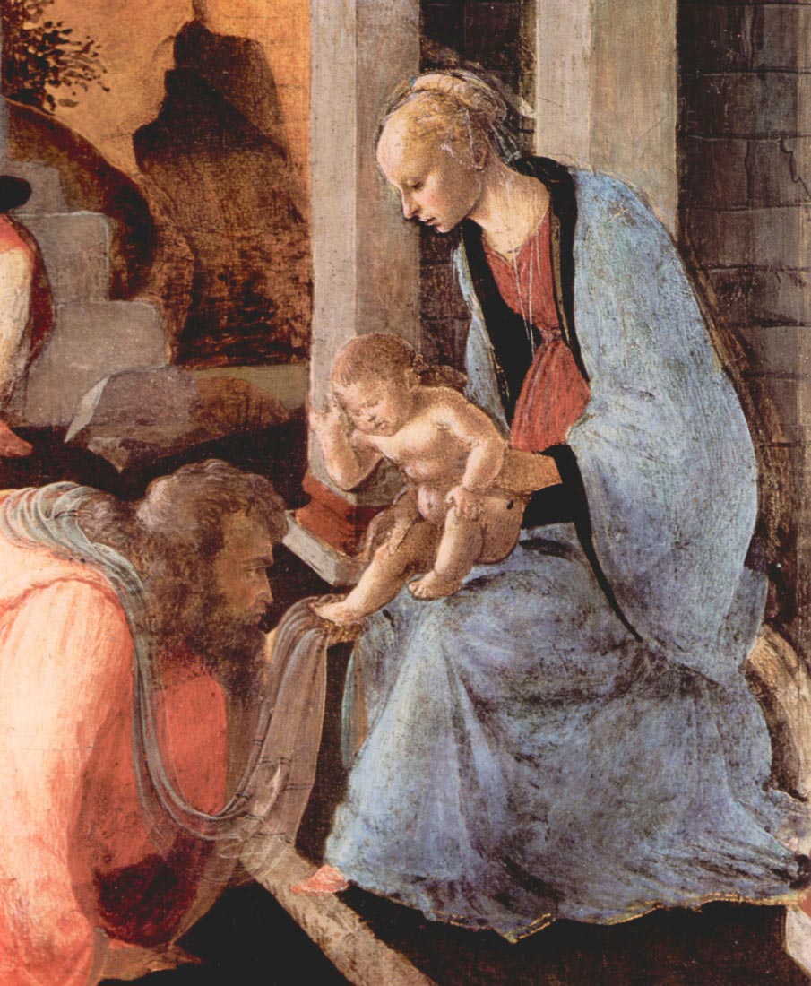 Adoration of the Magi (London), detail [1] - Botticelli